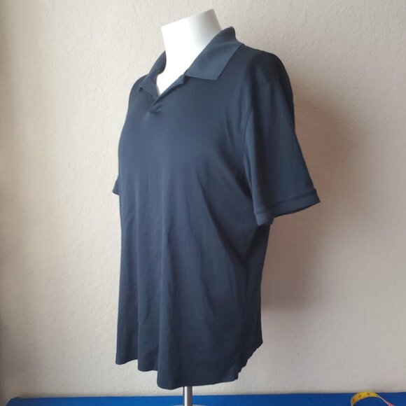 XL Men's Perry Ellis Navy Blue Polo - Picture 2 of 9